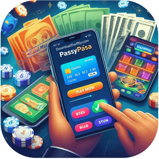 An AI Image reflecting the payment method of casino app as easypaisa.